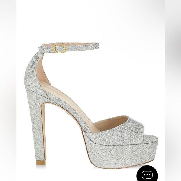 525.00 NIB Stuart Weitzman
Discoplatform Shimmery High-Heel Shoes 👠 37 - Picture 3 of 6
